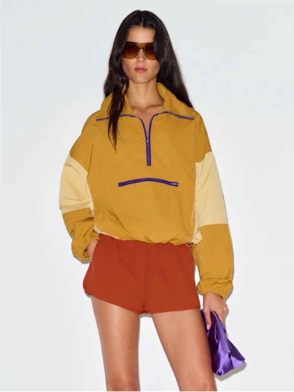 NWT Reformation x Umbro Valeria Anorak Jacket Chartreuse XS - Picture 2 of 8